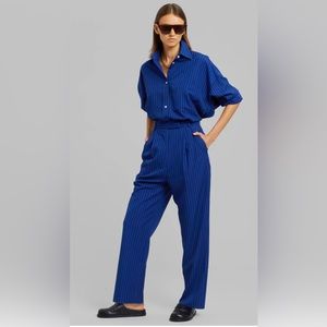 The Frankie Shop Bae Fluid Stripe Suit Pants